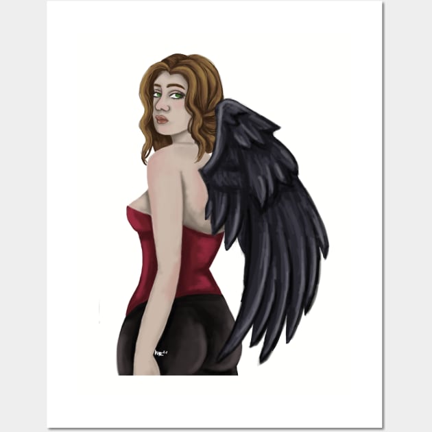 the Fallen Angel Wall Art by DeadKathy